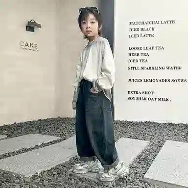 黑恐龙牛仔裤 宽松裤子痞帅春季