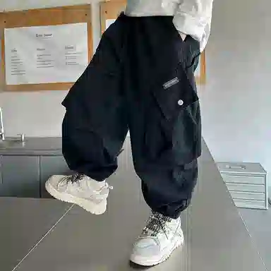 黑恐龙牛仔裤 舒适中大童秋季酷