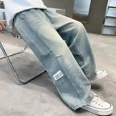 黑恐龙牛仔裤 休闲时尚宽松