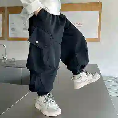 黑恐龙牛仔裤 舒适中大童秋季酷