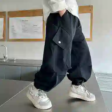 黑恐龙牛仔裤 舒适中大童秋季酷