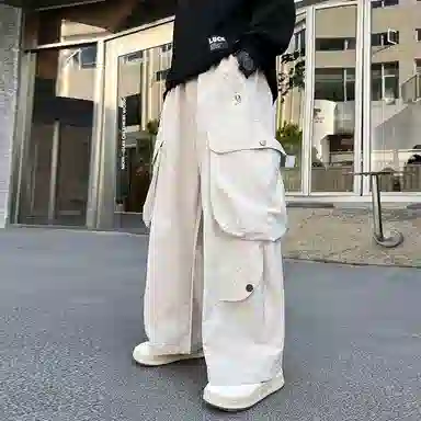 黑恐龙牛仔裤 宽松潮痞帅气