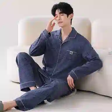 Huggy Kissy Casual Cardigan Set Blue