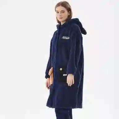 Huggy Kissy Couple Pajama Set Navy