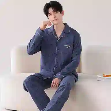 Huggy Kissy Casual Cardigan Set Blue