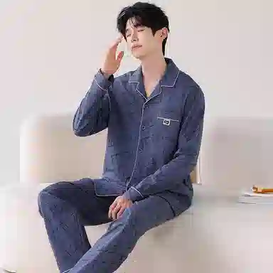 Huggy Kissy Casual Cardigan Set Blue