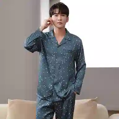 Huggy Kissy Pajama Set Navy