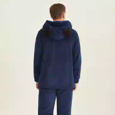 Huggy Kissy Couple Pajama Set Navy