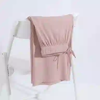 Huggy Kissy Thin Cool Lounge Pants Women Chen Wine Red