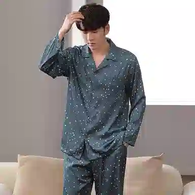 Huggy Kissy Pajama Set Navy