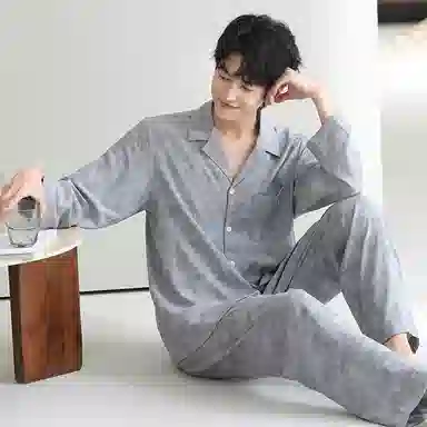 Huggy Kissy Lightweight Breathable Loungewear Set Light Grey