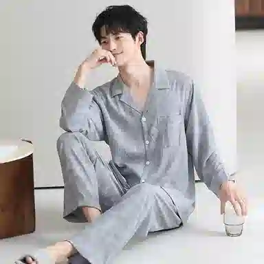 Huggy Kissy Lightweight Breathable Loungewear Set Light Grey