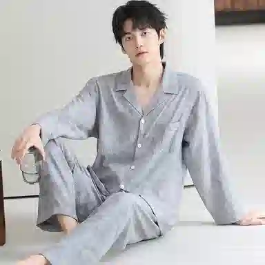 Huggy Kissy Lightweight Breathable Loungewear Set Light Grey