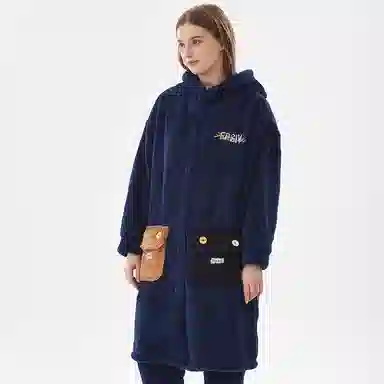 Huggy Kissy Couple Pajama Set Navy