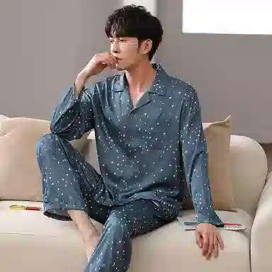 Huggy Kissy Pajama Set Navy