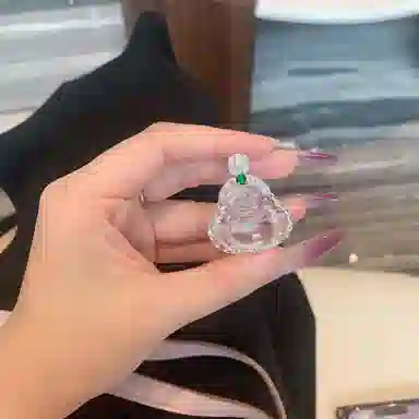 七小匠 新中式 弥勒佛佛公 轻奢时尚 优雅小众设计 复古高级感 玉髓 吊坠 女款