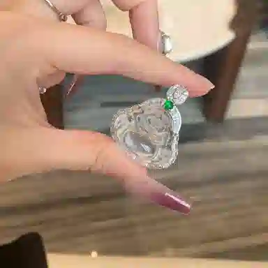 七小匠 新中式 弥勒佛佛公 轻奢时尚 优雅小众设计 复古高级感 玉髓 吊坠 女款