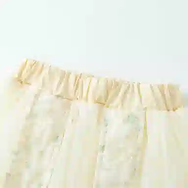 儿童款 蓝精灵 柔软舒适短袖亲肤短裙裙装套装 绿色