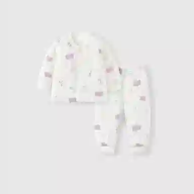 童泰宝宝套装秋冬季纯棉婴儿衣服男童女童上衣裤子夹棉家居内衣