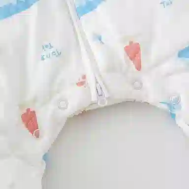 婴儿睡袋冬季宝宝夹棉睡衣分腿连体衣加厚防惊跳防踢被