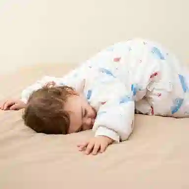 婴儿睡袋冬季宝宝夹棉睡衣分腿连体衣加厚防惊跳防踢被