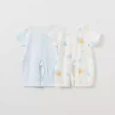 婴童 童泰 纯棉短袖透气舒适连体衣