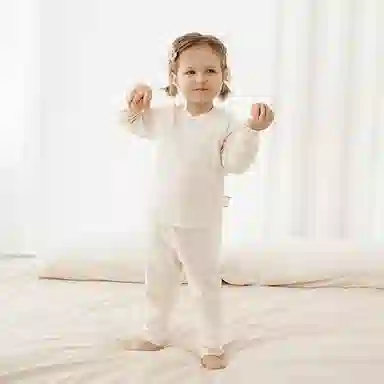 童泰婴儿套装春秋季纯棉男女宝宝立领上衣裤子家居服睡衣睡裤提花