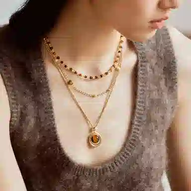 Lola Rose Sun Series Necklace Tiger Eye
