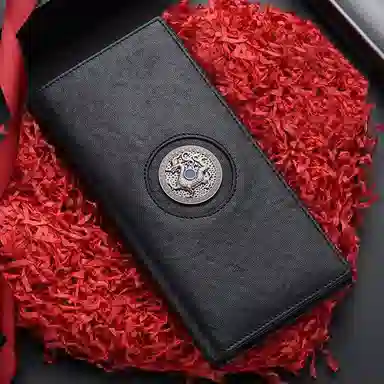 SEPTWOLVES Longteng Black Wallet