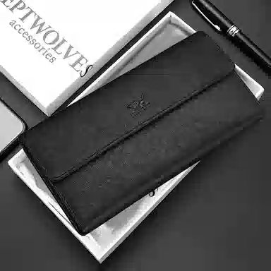 SEPTWOLVES Long Wallet Black