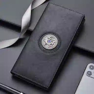 SEPTWOLVES Longteng Black Wallet