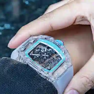 CRONUSART Tourbillon Sapphire Barrel Men's Watch