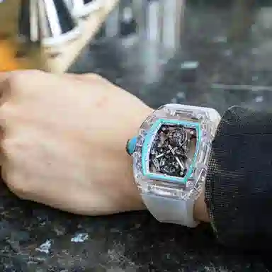 CRONUSART Tourbillon Sapphire Barrel Men's Watch