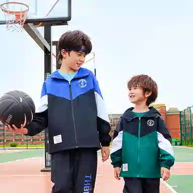 大童 安踏儿童 舒适亲肤柔软简约休闲运动套装