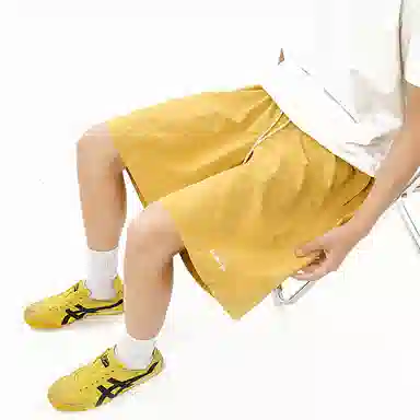 行更远 美式高街多巴胺刺绣冰丝速干凉感透气户外运动海边沙滩日常通勤宽松百搭舒适休闲短裤 男女同款