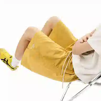行更远 美式高街多巴胺刺绣冰丝速干凉感透气户外运动海边沙滩日常通勤宽松百搭舒适休闲短裤 男女同款