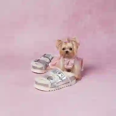 CHARLESKEITH ck EVA 3.5cm BrownSilverBeige