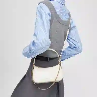 Charles & Keith Cream Croco