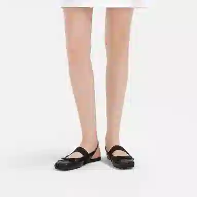 Charles & Keith Ballet Flats Beige/Black