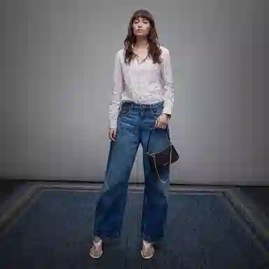 Charles & Keith Cream Croco