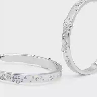 CHARLES&KEITH Crystal Earrings Silver