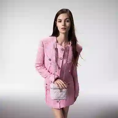 CHARLES&KEITH Heart Series PU Quilted Crossbody Bag Small