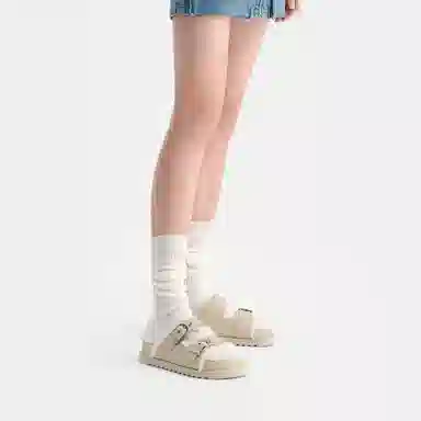 CHARLESKEITH ck EVA 3.5cm BrownSilverBeige