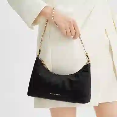 CHARLES&KEITH Dusk Silver Small Shoulder Bag