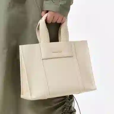 CHARLESKEITH PU Tote CognacBeigeBlack