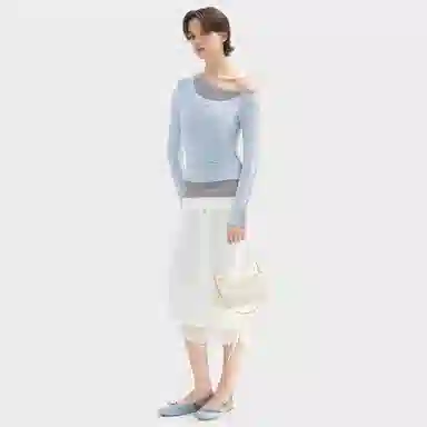 Charles & Keith Cream Croco