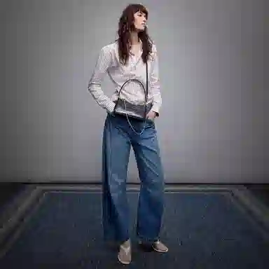 Charles & Keith Cream Croco