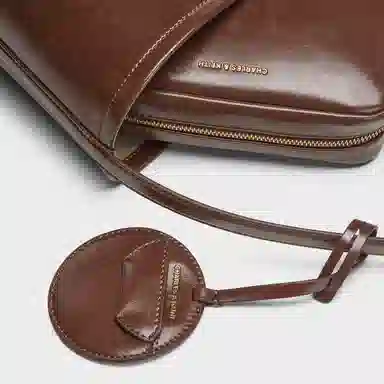 Charles & Keith Bucket Bag Dark Brown