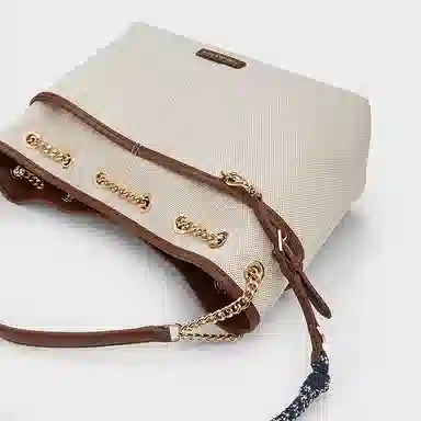 Charles & Keith Taupe Canvas