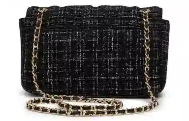CHARLES&KEITH Tweed Chain Square Bag Small